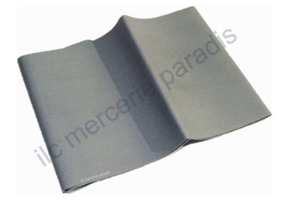 Percale Thermocollant Patch Couleur GRIS CLAIR - 12 x 45 cm - Polyester