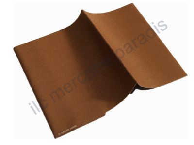 Percale Thermocollant Patch Couleur MARRON CLAIR - 12 x 45 cm - Polyester