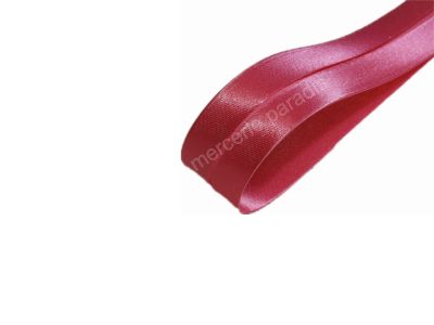 Biais Uni Satin Polyester Couleur Rose 40 mm