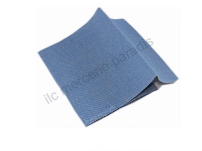 Percale Tissu Thermocollant Patch Couleur Bleu Jeans Clair 12 x 45 cm - 100% Coton
