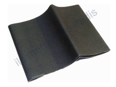 Percale Thermocollant Patch Couleur NOIR - 12 x 45 cm - Polyester