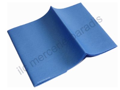 Percale Thermocollant Patch Couleur BLEU CIEL - 12 x 45 cm - Polyester